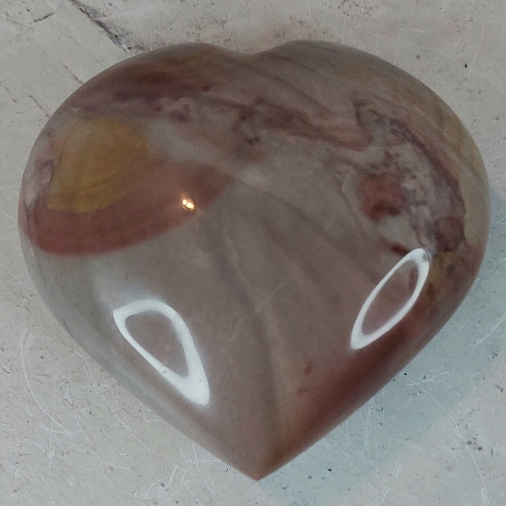 Polychrome Jasper Heart | Joy • Grounding • Creative Flow
